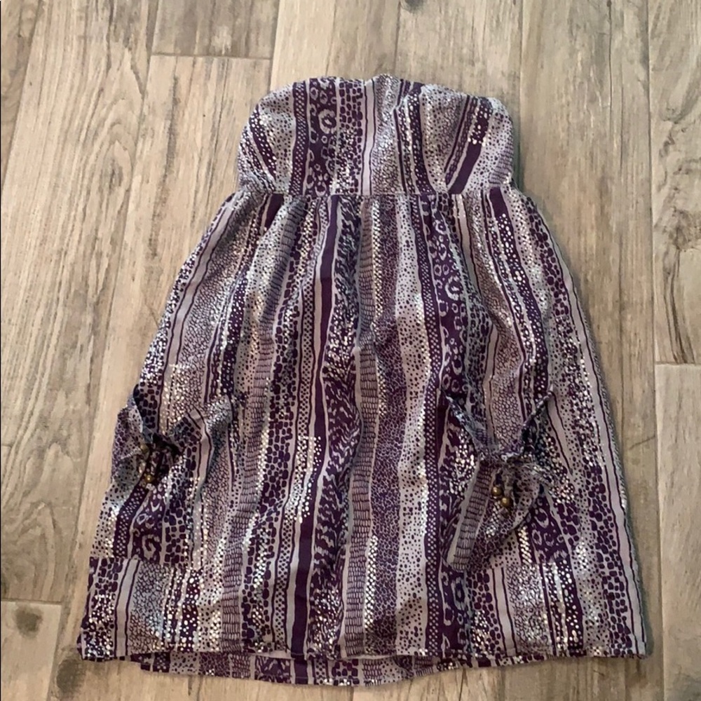 EUC Gap strapless dress sz S